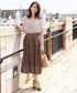 【安田美沙子さん着用 / 日本製】ストレスフリーの着け心地の変形マーブルモチーフネックレス